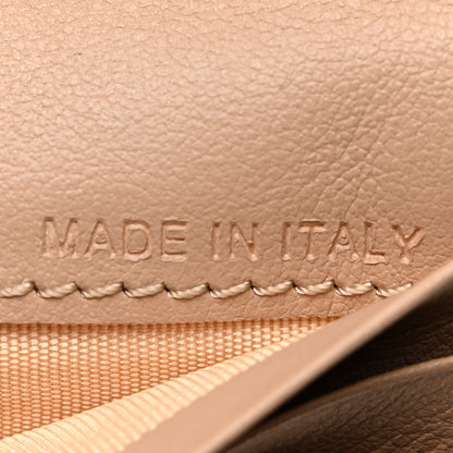 Valentino Garavani Calfskin Rockstud Compact Zip Around Wallet Camel Rose 7 of 8