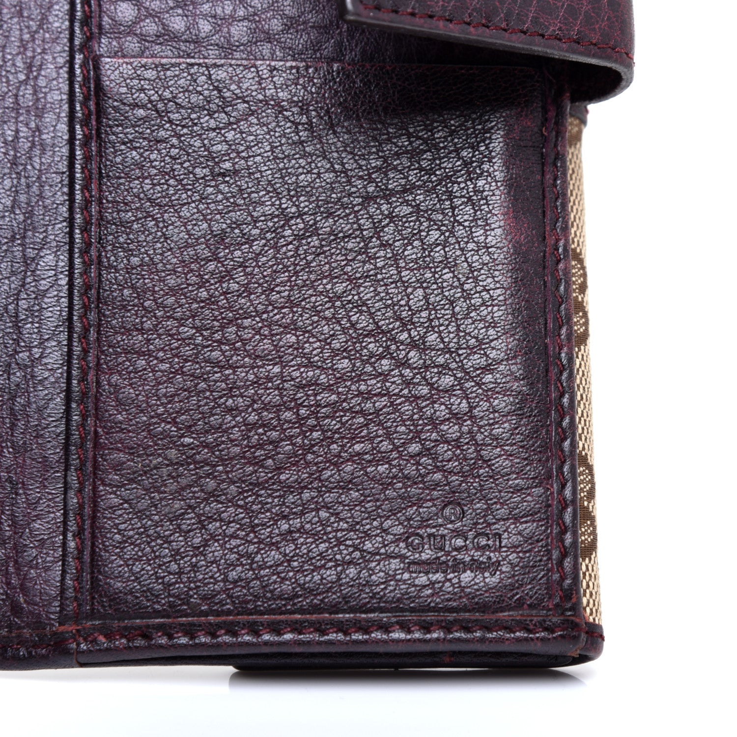 Gucci Monogram GG Continental Wallet Brown 6 of 6