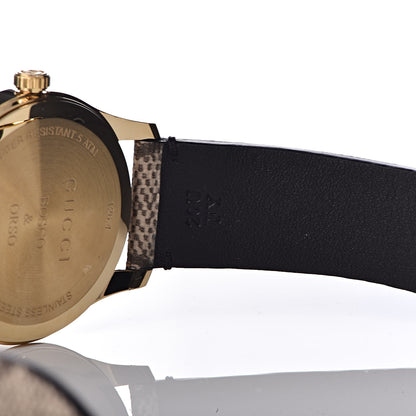 Gucci Stainless Steel Canvas 38mm G-Timeless GG Supreme Bosco Quartz Watch Brown 9 of 10