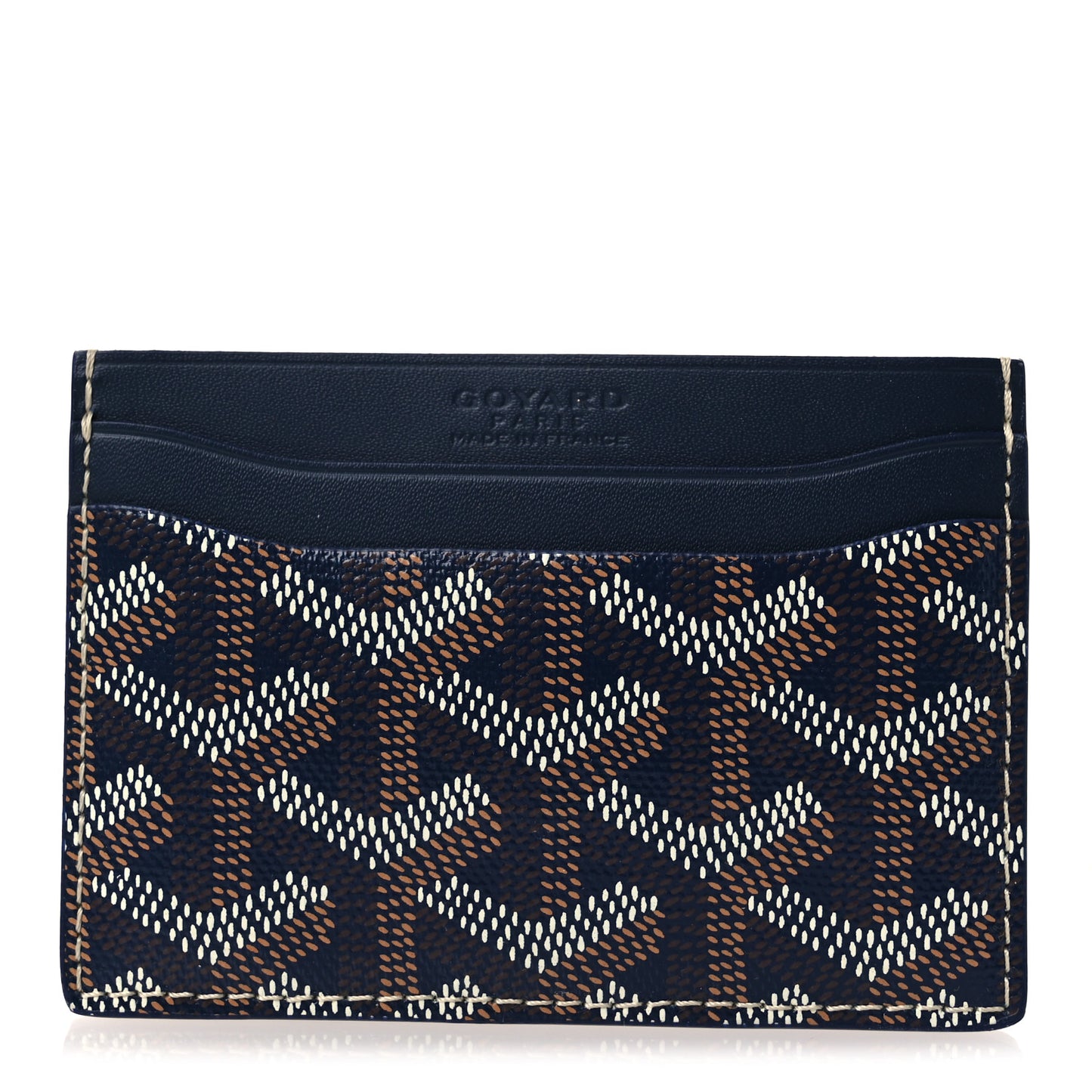 Goyardine Saint Sulpice Card Holder Navy
