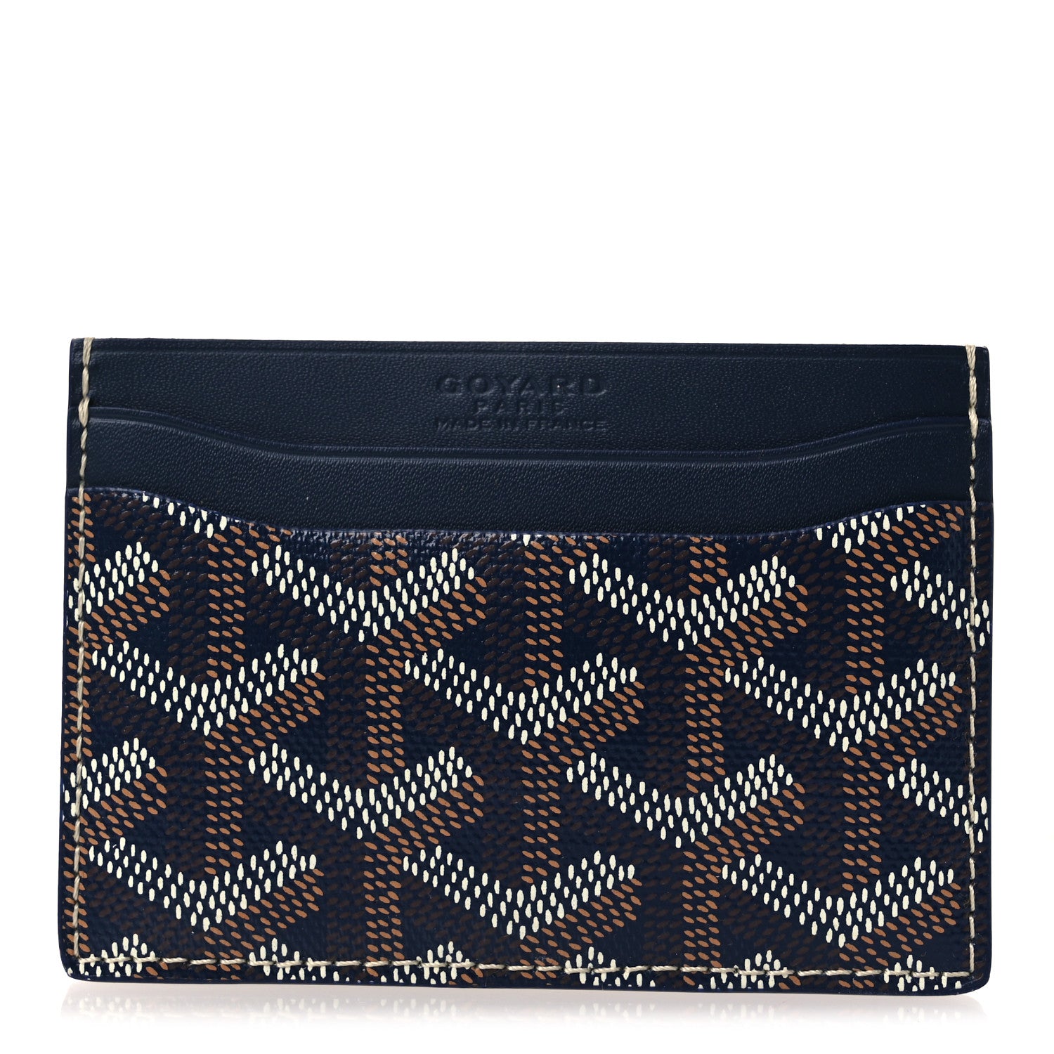 Goyard Goyardine Saint Sulpice Card Holder Navy 1 of 7