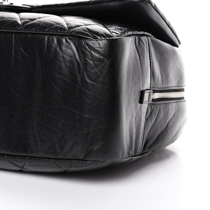 Chanel Aged Calfskin Quilted Medium Express Bowling Bag Black 9 of 10