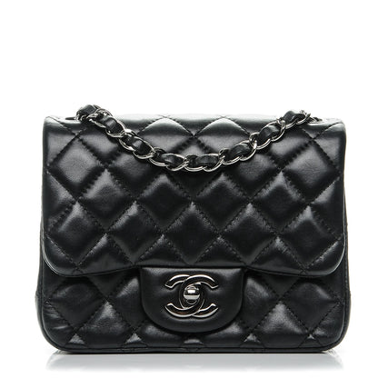 Chanel Lambskin Quilted Mini Square Flap Black 1 of 7