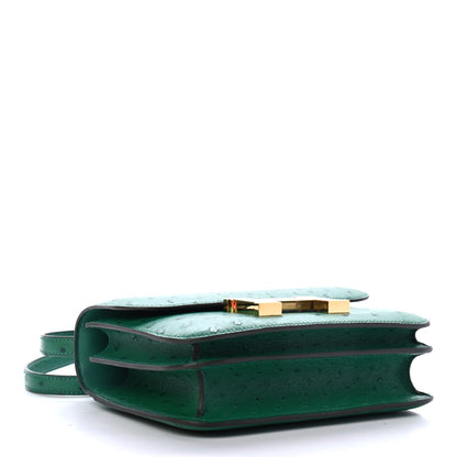 Hermes Ostrich Constance 18 Vert Vertigo 3 of 4