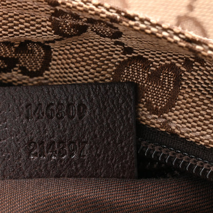 Gucci Monogram Web Small Flat Messenger Bag Brown 12 of 19
