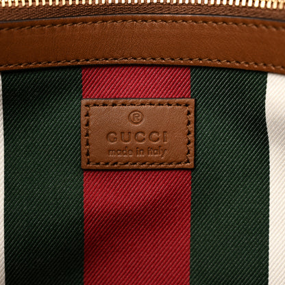 Gucci GG Supreme Monogram Emblem Large Tote Bag Beige Dark Brown 6 of 11