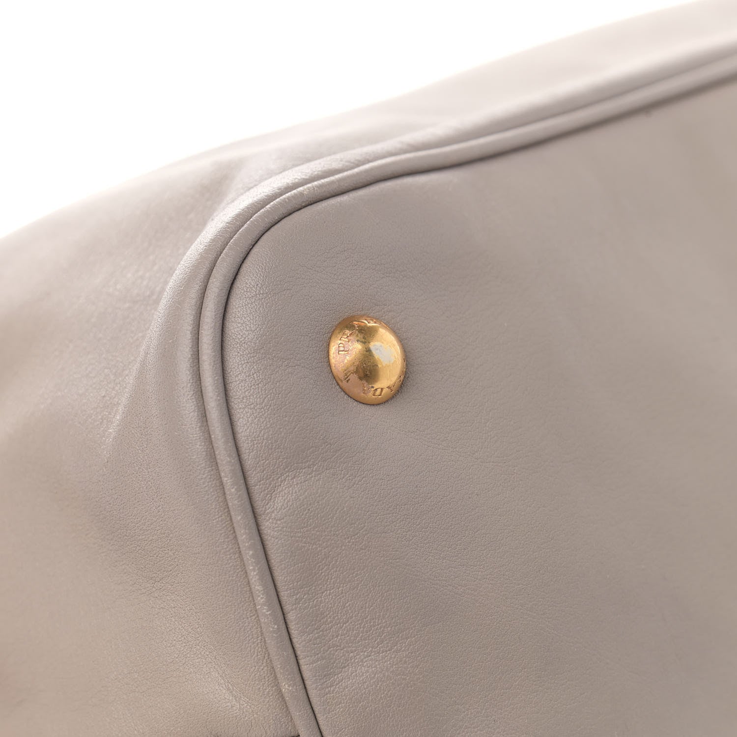 Prada Soft Calf Shopping Tote Argilla 12 of 13