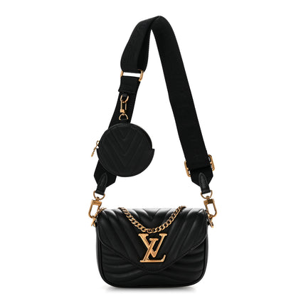 Louis Vuitton Calfskin New Wave Multi Pochette Black 1 of 14