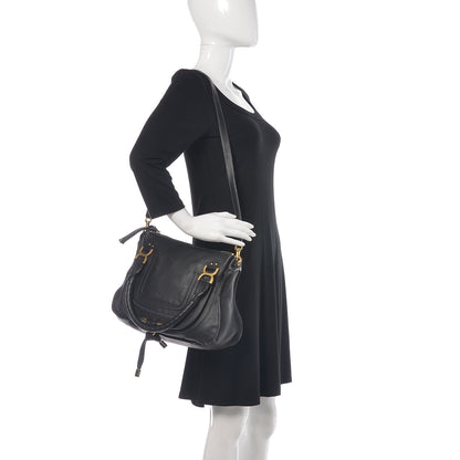 Chloe Calfskin Medium Marcie Satchel Black 2 of 9