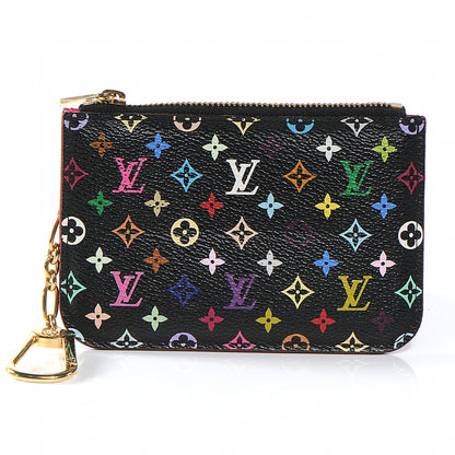 Louis Vuitton Monogram Multicolor Key Pouch Black Grenade 2 of 7
