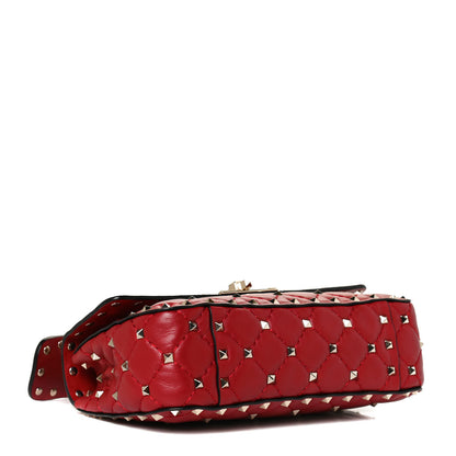 Valentino Garavani Nappa Small Rockstud Spike Shoulder Bag Rosso Valentino 3 of 10