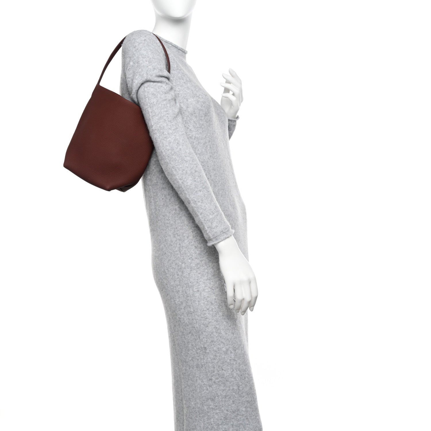 The Row Grained Calfskin Small N/S Park Tote Cognac 2 of 9