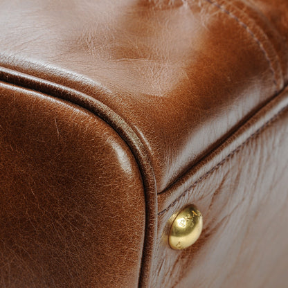 Prada Vitello Shine Top Handle Bag Palissandro 8 of 8