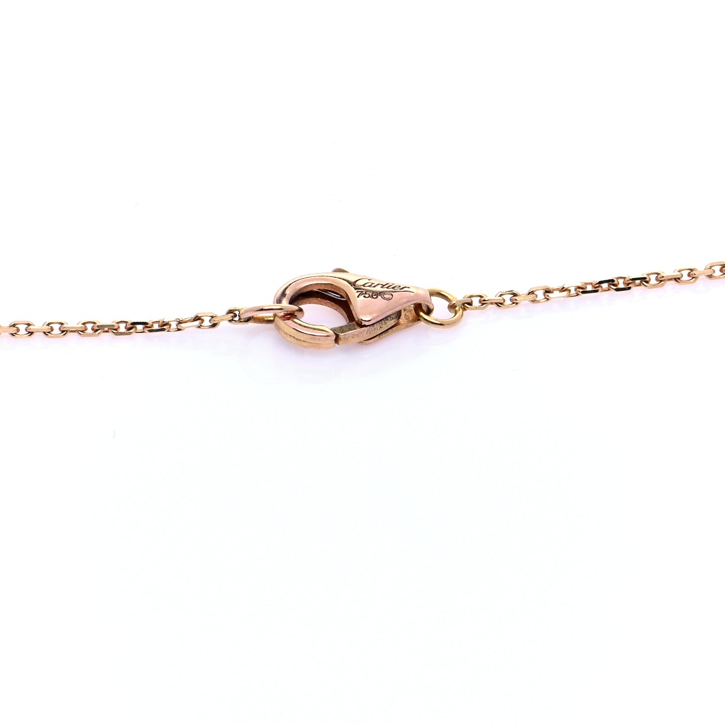 18K Pink Gold Pink Sapphire Diamond Caresse D'Orchidees Par Cartier Necklace
