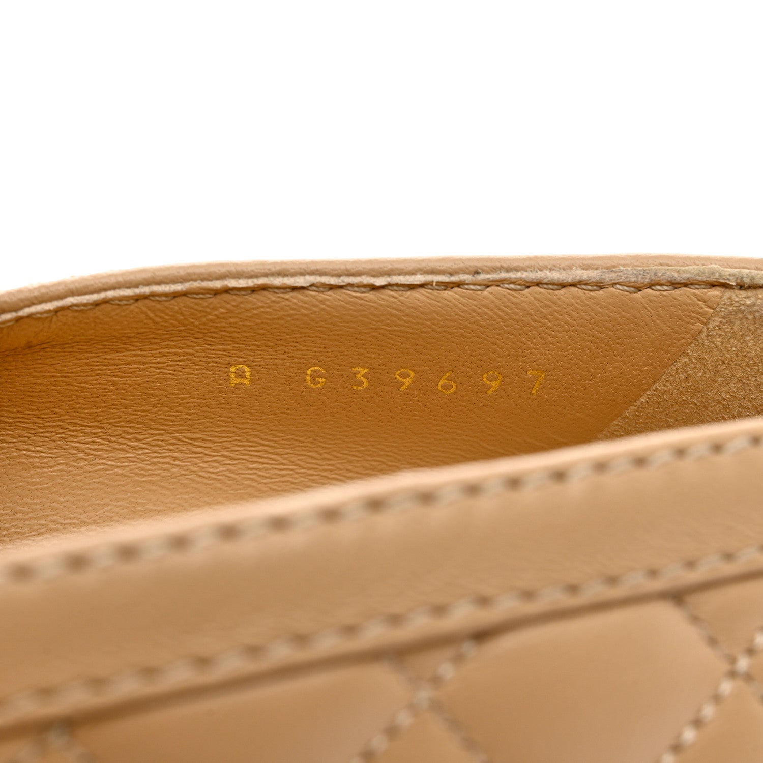 Chanel Lambskin Quilted CC Heart Loafers 36.5 Beige 6 of 9