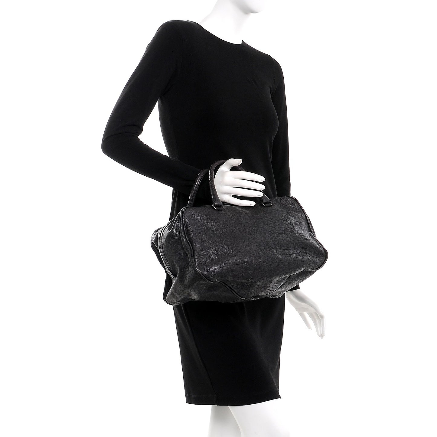 Patent Goatskin Satchel Matita