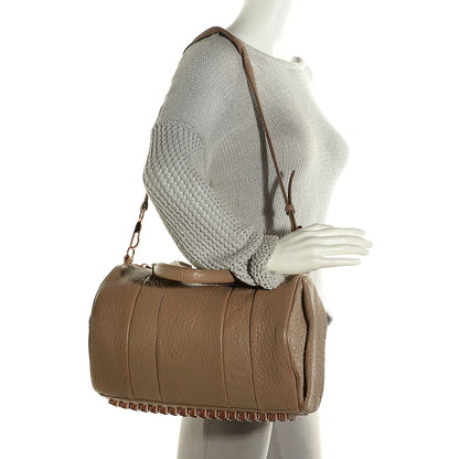 Alexander Wang Pebbled Lambskin Rocco Latte Rose Gold Hardware 2 of 9