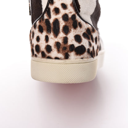 Christian Louboutin Calf Hair Animal Print Rantus Orlato Flat Sneakers 37.5 Multicolor 13 of 16
