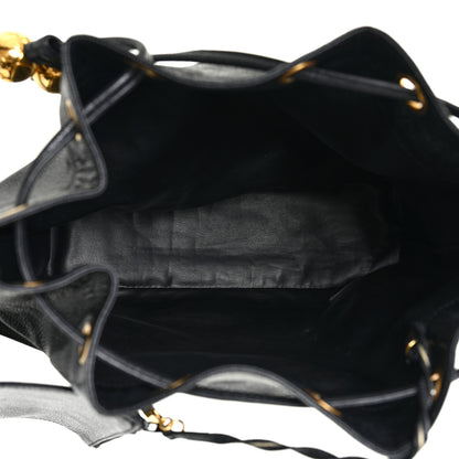 Chanel Caviar CC Drawstring Shoulder Bag Black 6 of 12