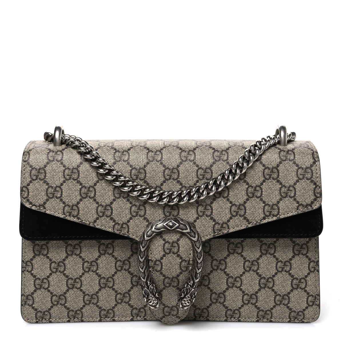 Gucci GG Supreme Monogram Small Dionysus Shoulder Bag Black 1 of 10