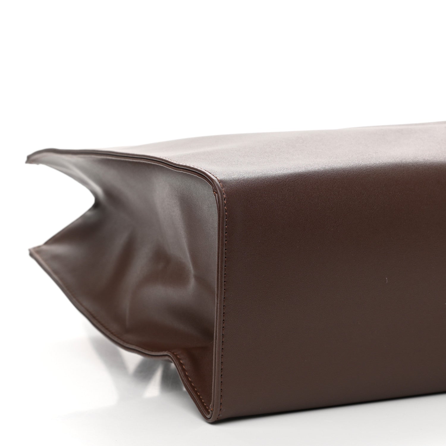 Telfar Vegan Leather Medium Shopping Bag Dark Brown 9 of 11