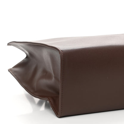Telfar Vegan Leather Medium Shopping Bag Dark Brown 9 of 11