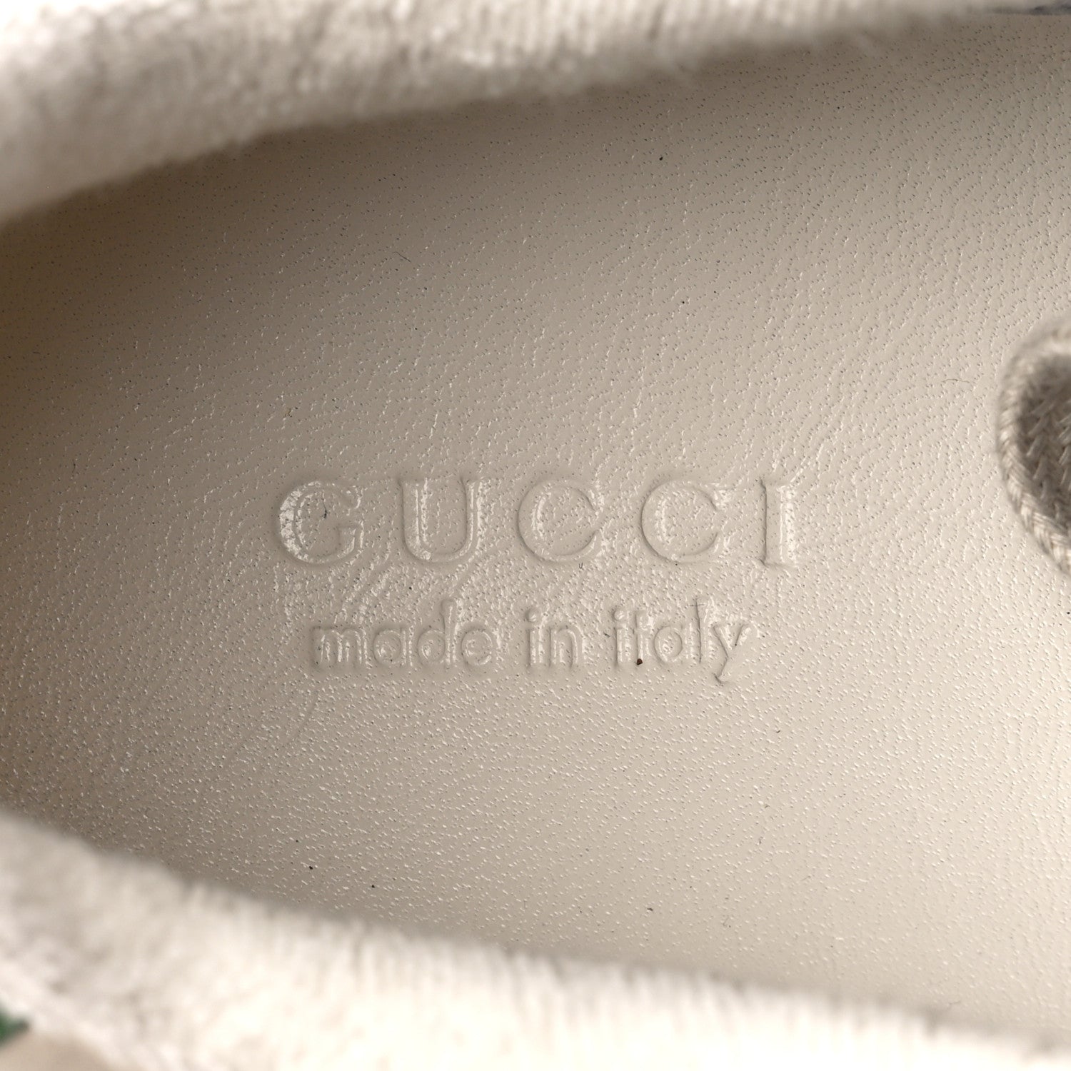 Gucci Nylon Nubuck Web Womens Screener Sneakers Mystic 36.5 Dusty Milk 8 of 10