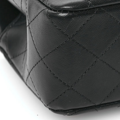 Chanel Lambskin Quilted Mini Top Handle Rectangular Flap So Black 9 of 12