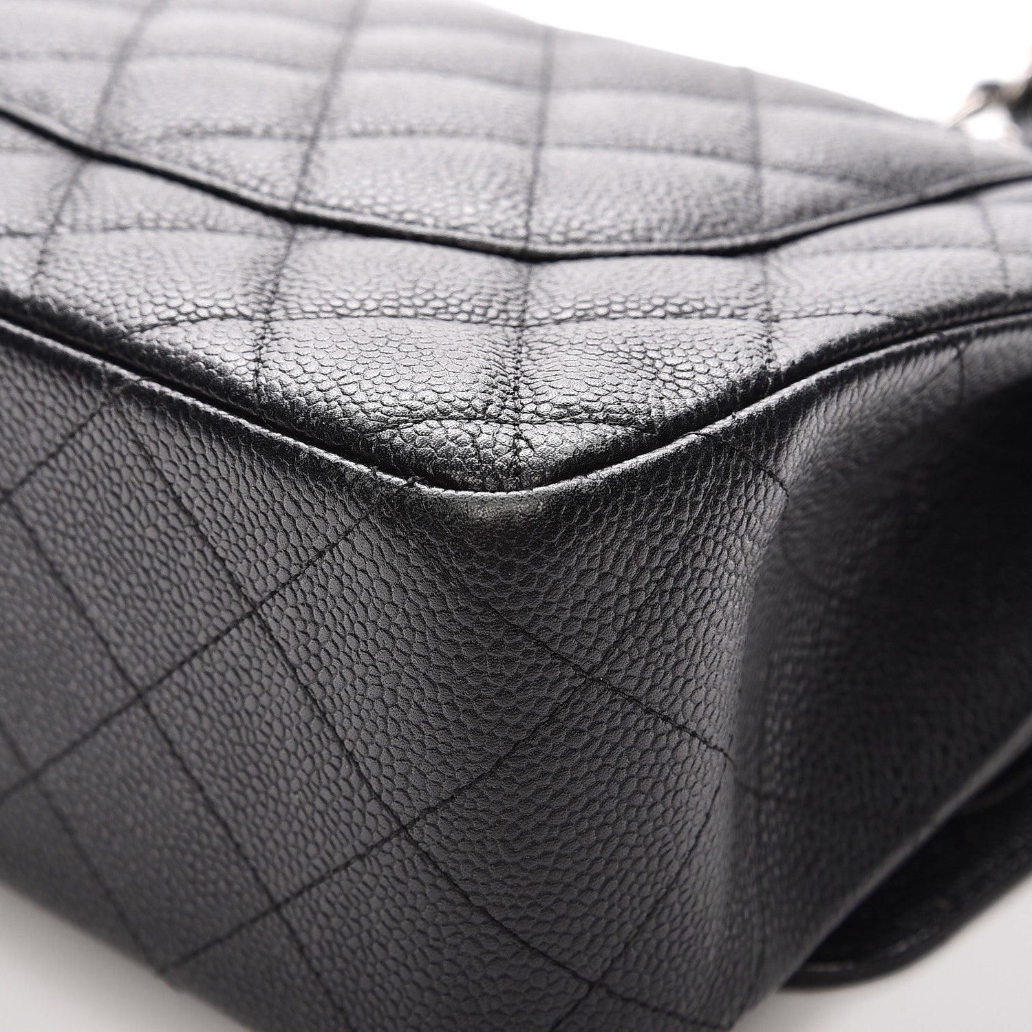 Chanel Caviar Quilted Jumbo Double Flap Black 10 of 13