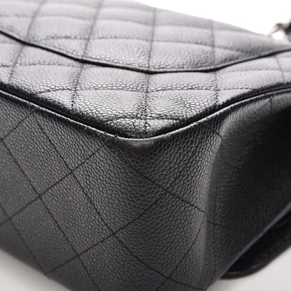 Chanel Caviar Quilted Jumbo Double Flap Black 10 of 13