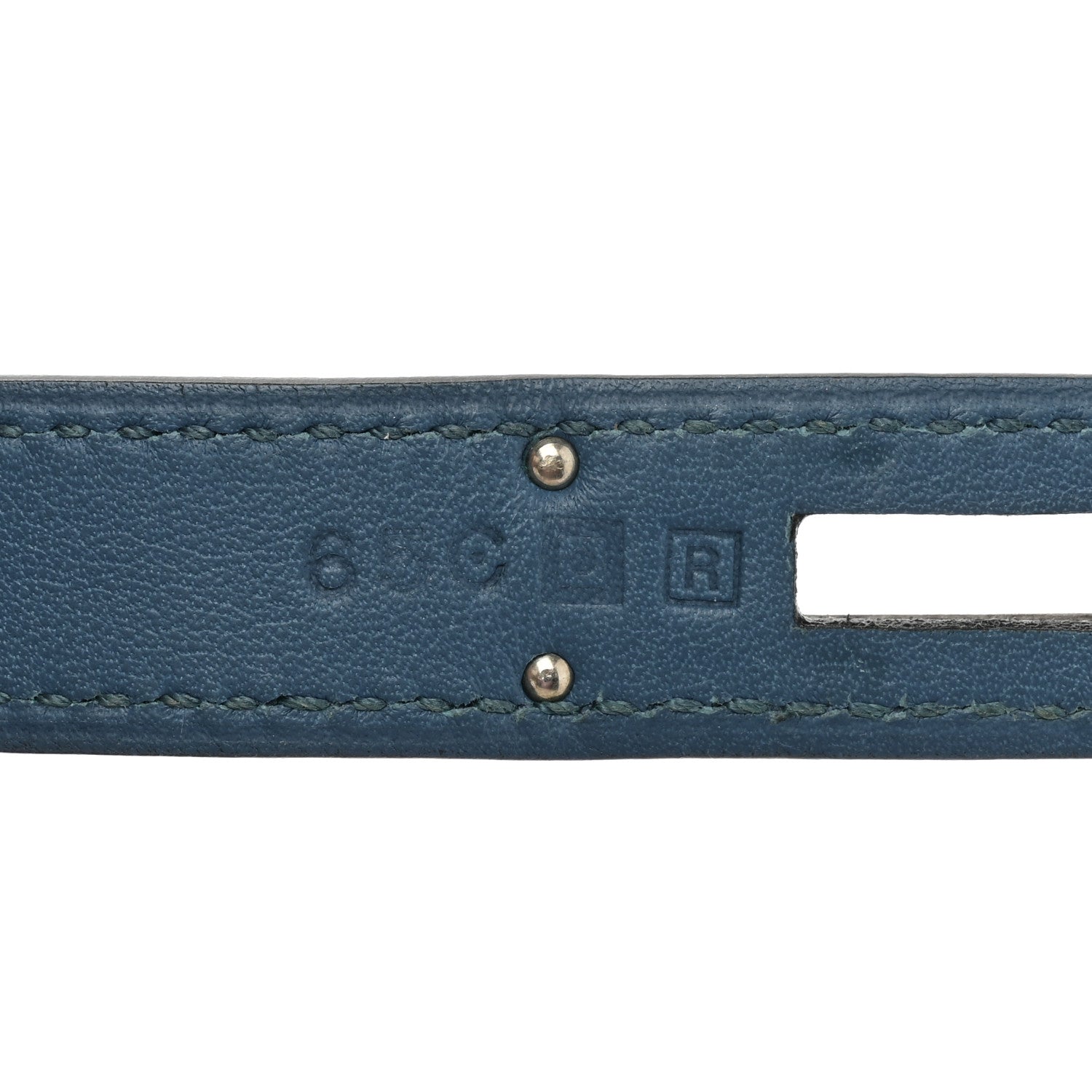 Hermes Swift Grain d'H Ghillies Kelly 35 Bleu Izmir 7 of 15