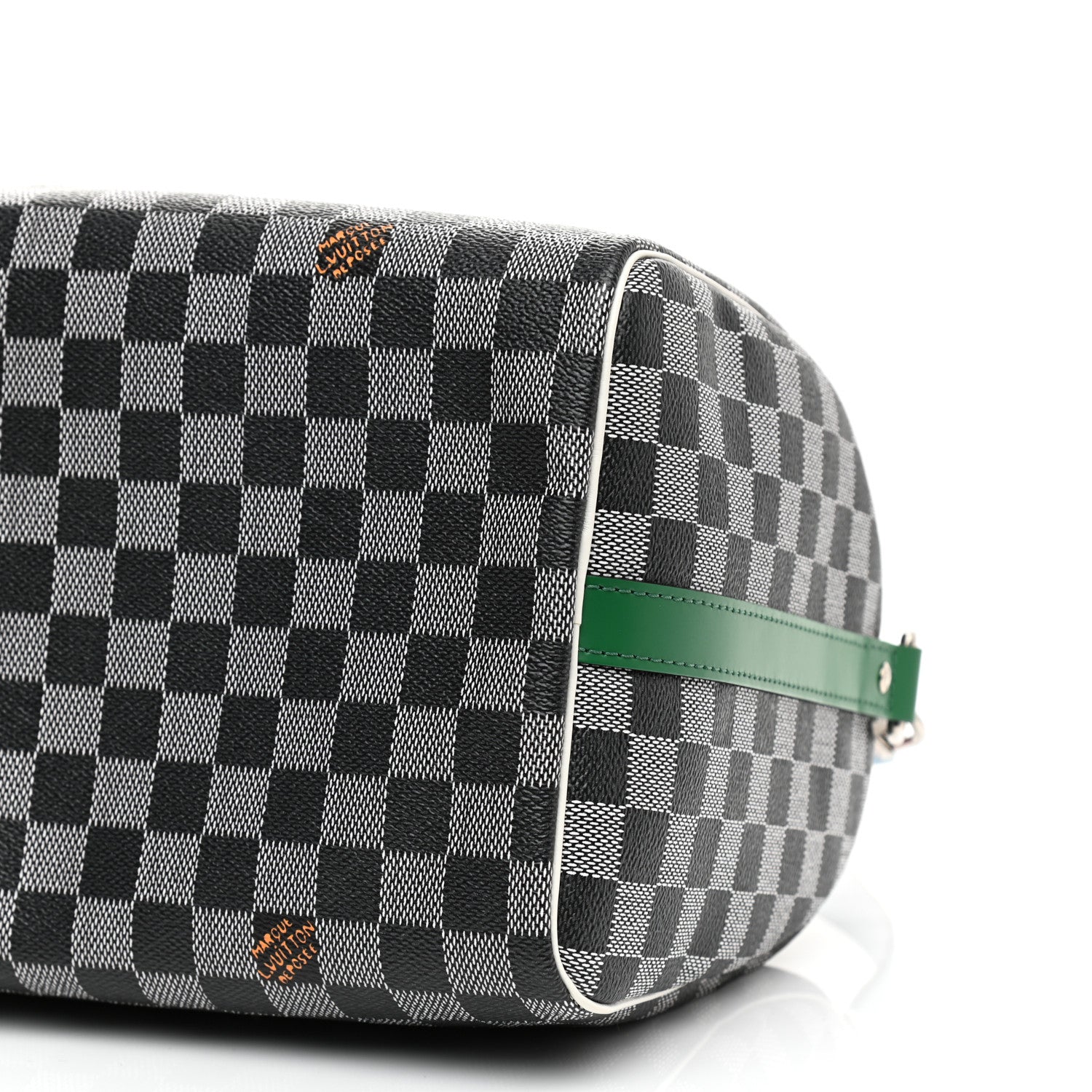 Louis Vuitton Damier Speedy Bandouliere 30 Black White 10 of 11