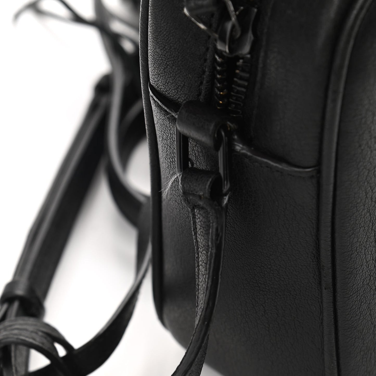 Lambskin Monogram Small Lou Camera Bag Black