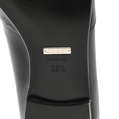 Gucci Calfskin Horsebit Loafers 36.5 Black 6 of 12