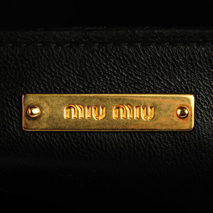 Miu Miu Nappa Matelasse Clutch Black 5 of 7