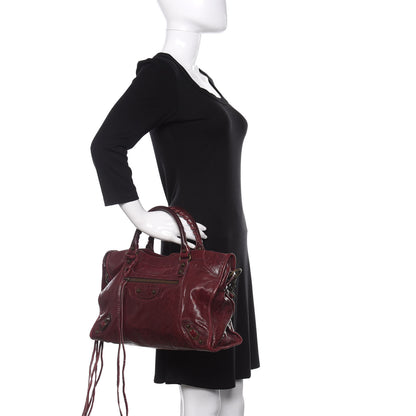 Balenciaga Agneau Classic Hardware City Bordeaux 3 of 11