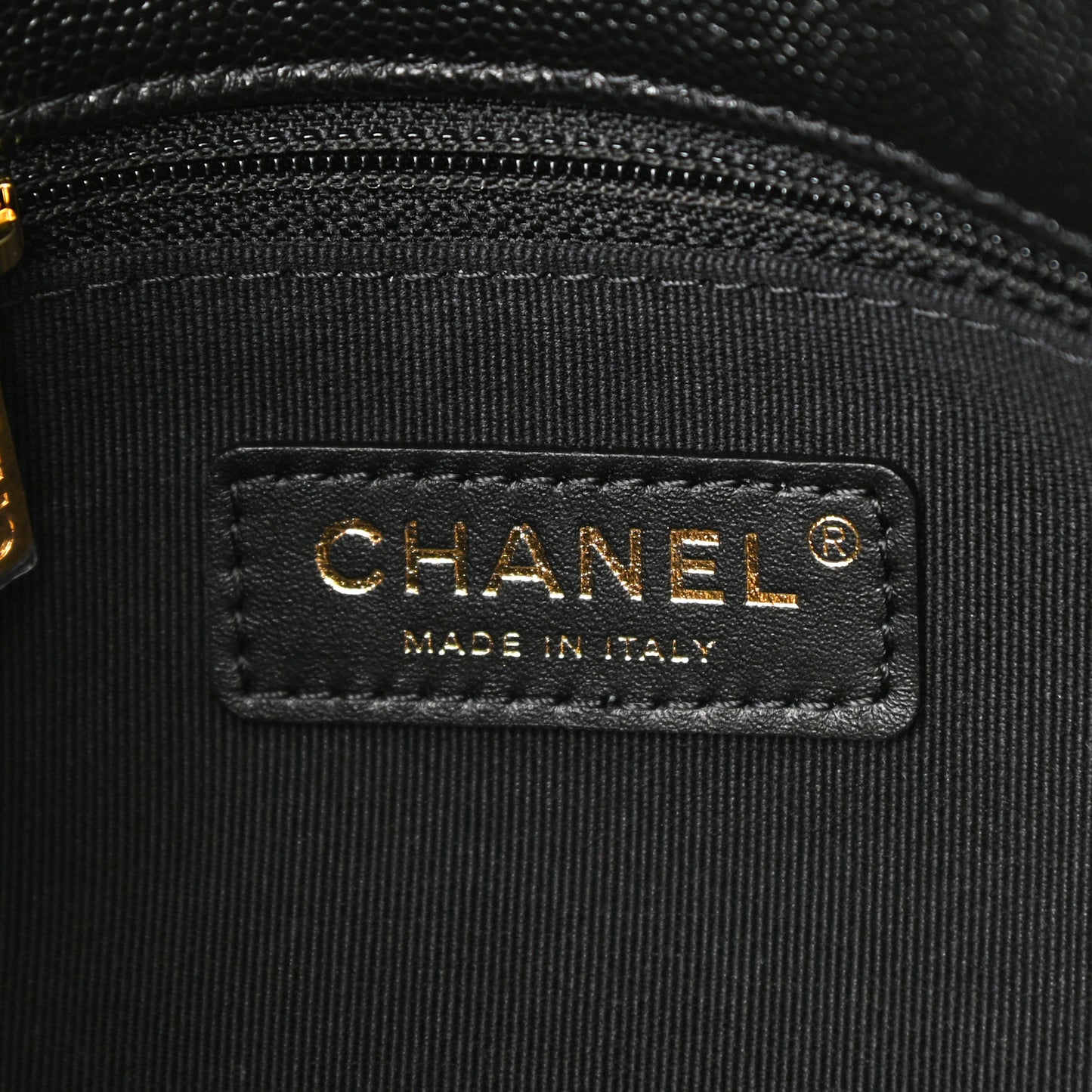Caviar Quilted Mini CC You Flap Black