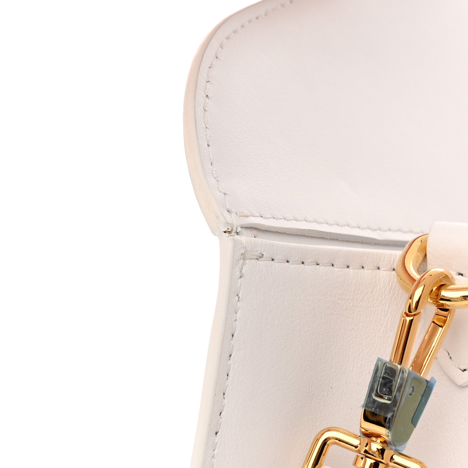 Burberry Monogram Canvas Smooth Calfskin Medium Pocket Bag White Beige 16 of 16