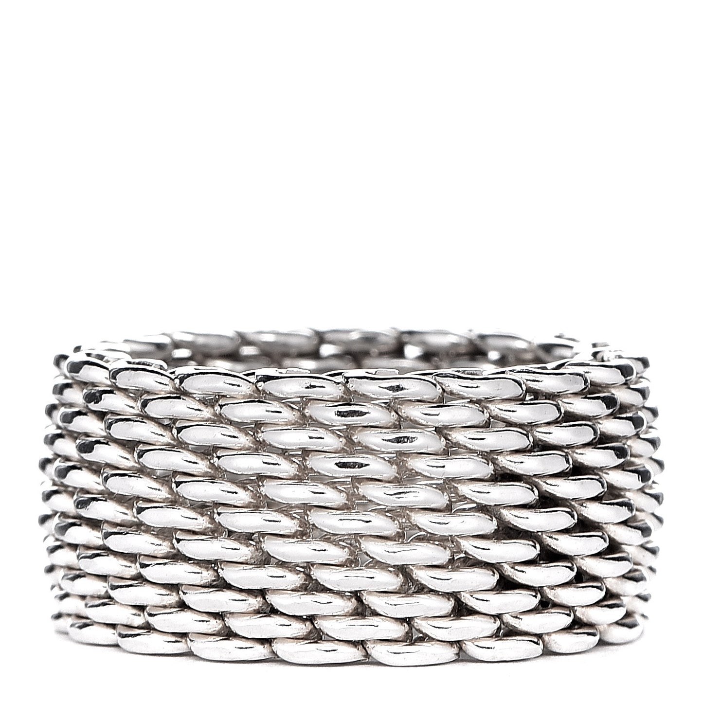 Sterling Silver Mesh Somerset Ring 48 4.5
