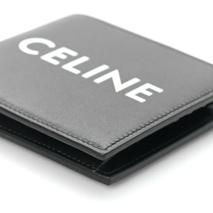 Celine HOMME Calfskin Logo Bi-Fold Wallet Black 9 of 9