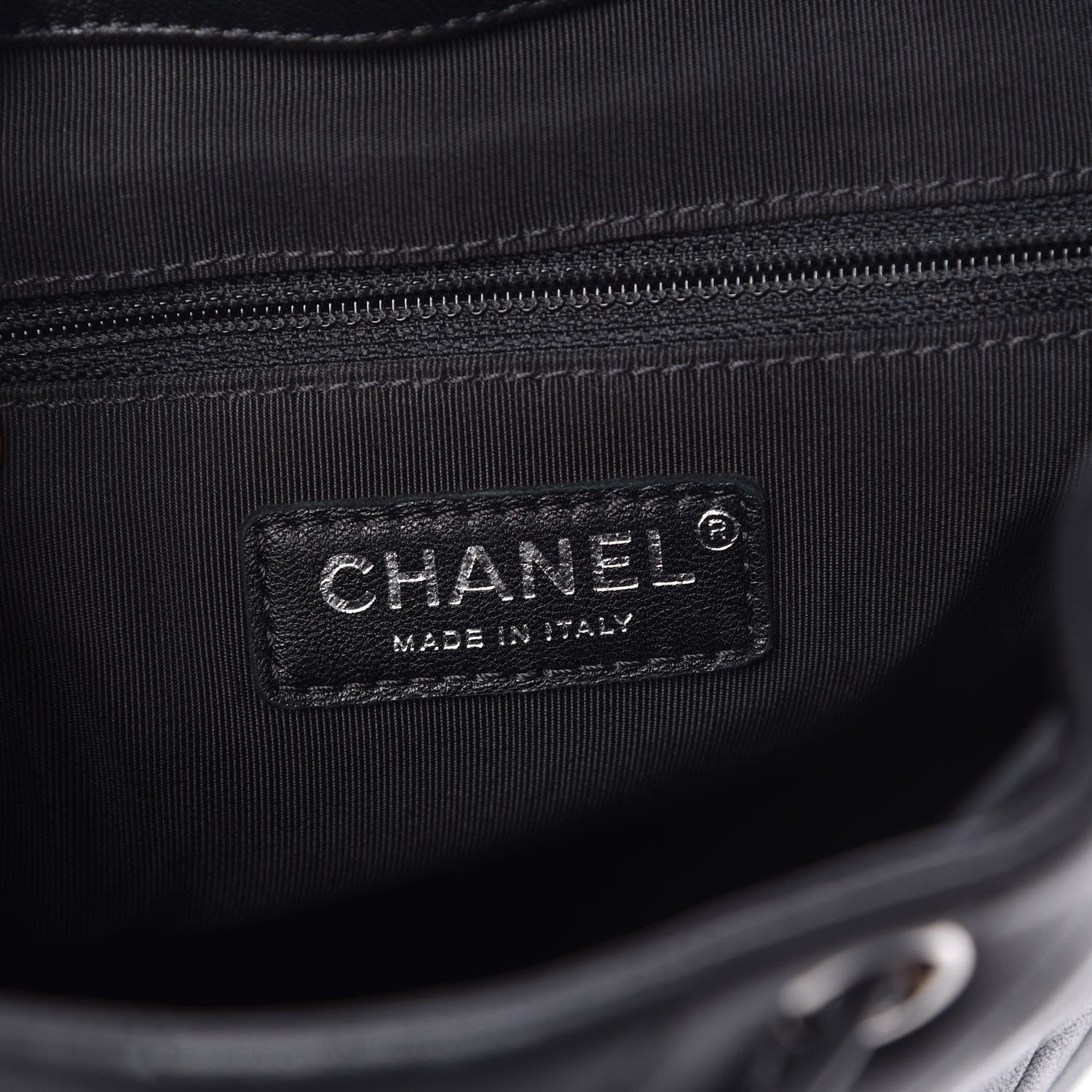 Chanel Calfskin Mini Coco Chevron Backpack Black 6 of 8