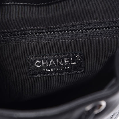 Chanel Calfskin Mini Coco Chevron Backpack Black 6 of 8