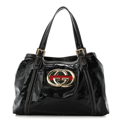 Gucci Dialux Medium Britt Tote Black 1 of 9
