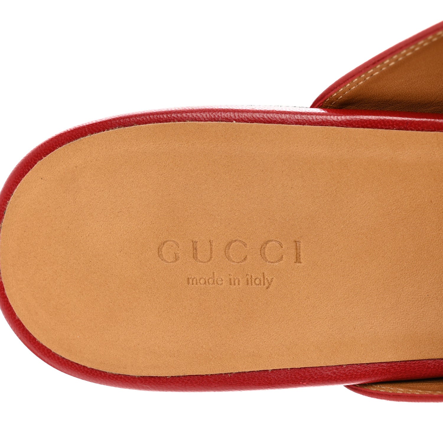 Gucci Malaga Kid Womens Princetown Slippers 40 Hibiscus Red 7 of 9