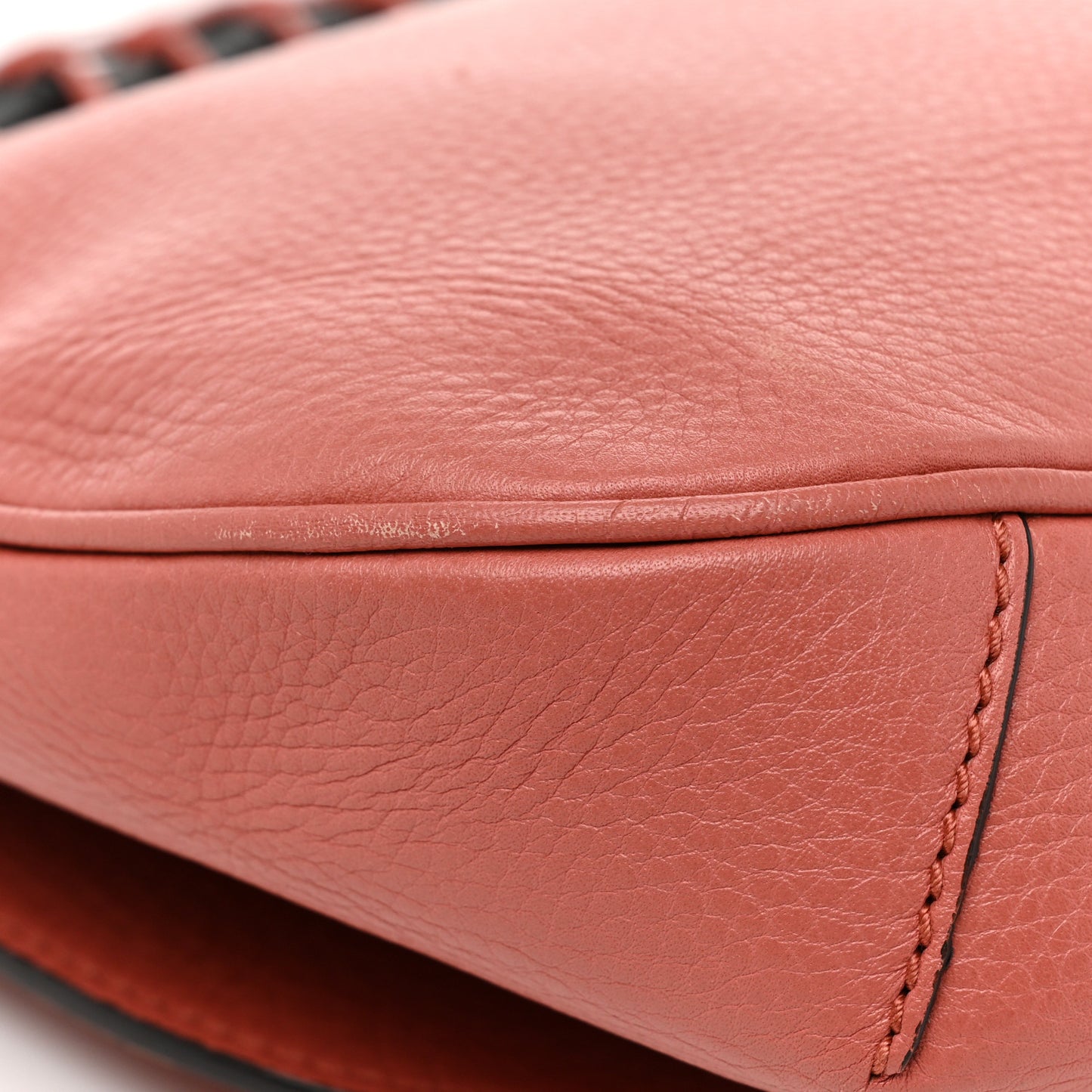 Calfskin Medium Nouveau Fringe Shoulder Bag Pink