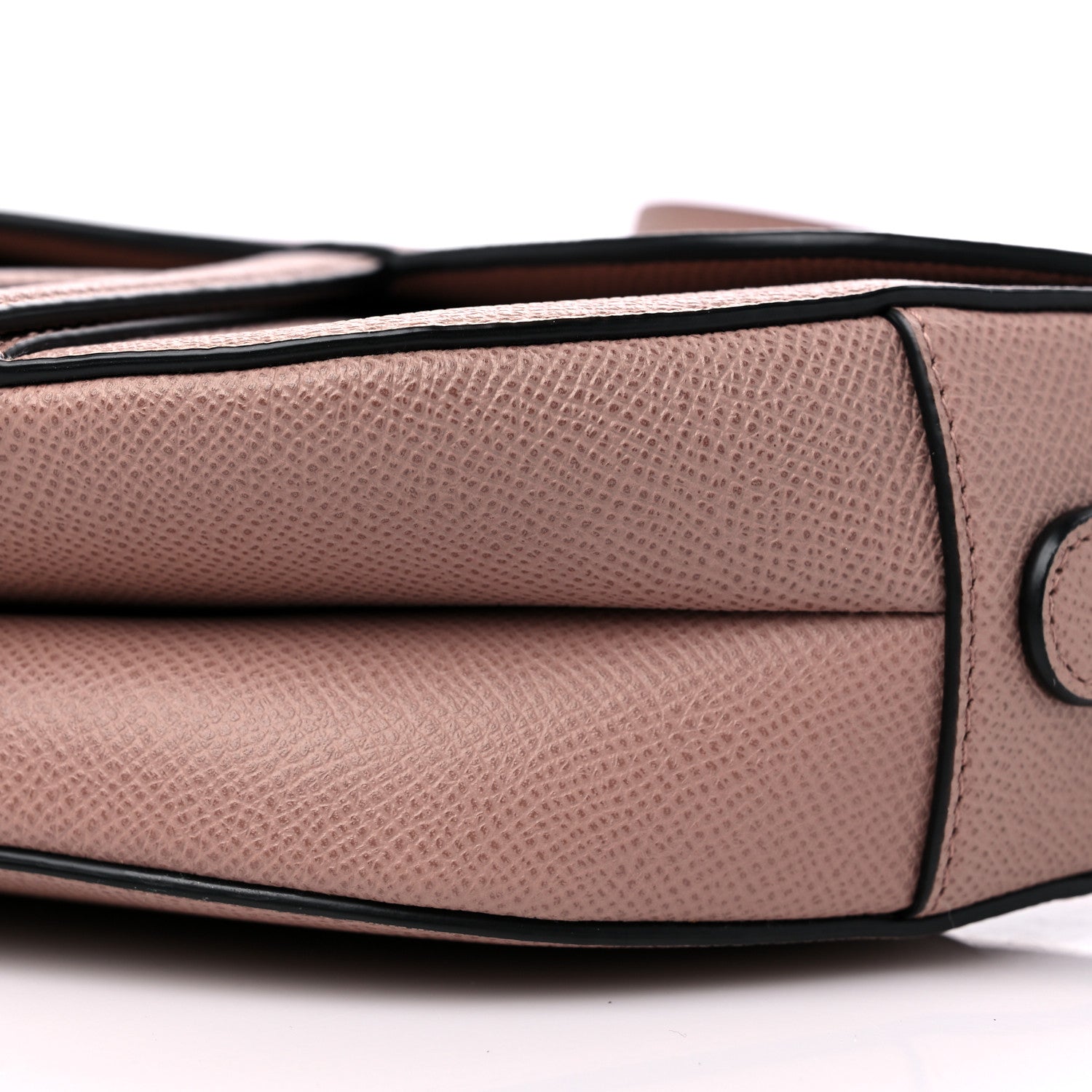 Christian Dior Grained Calfskin Saddle Bag With Strap Blush 9 of 9