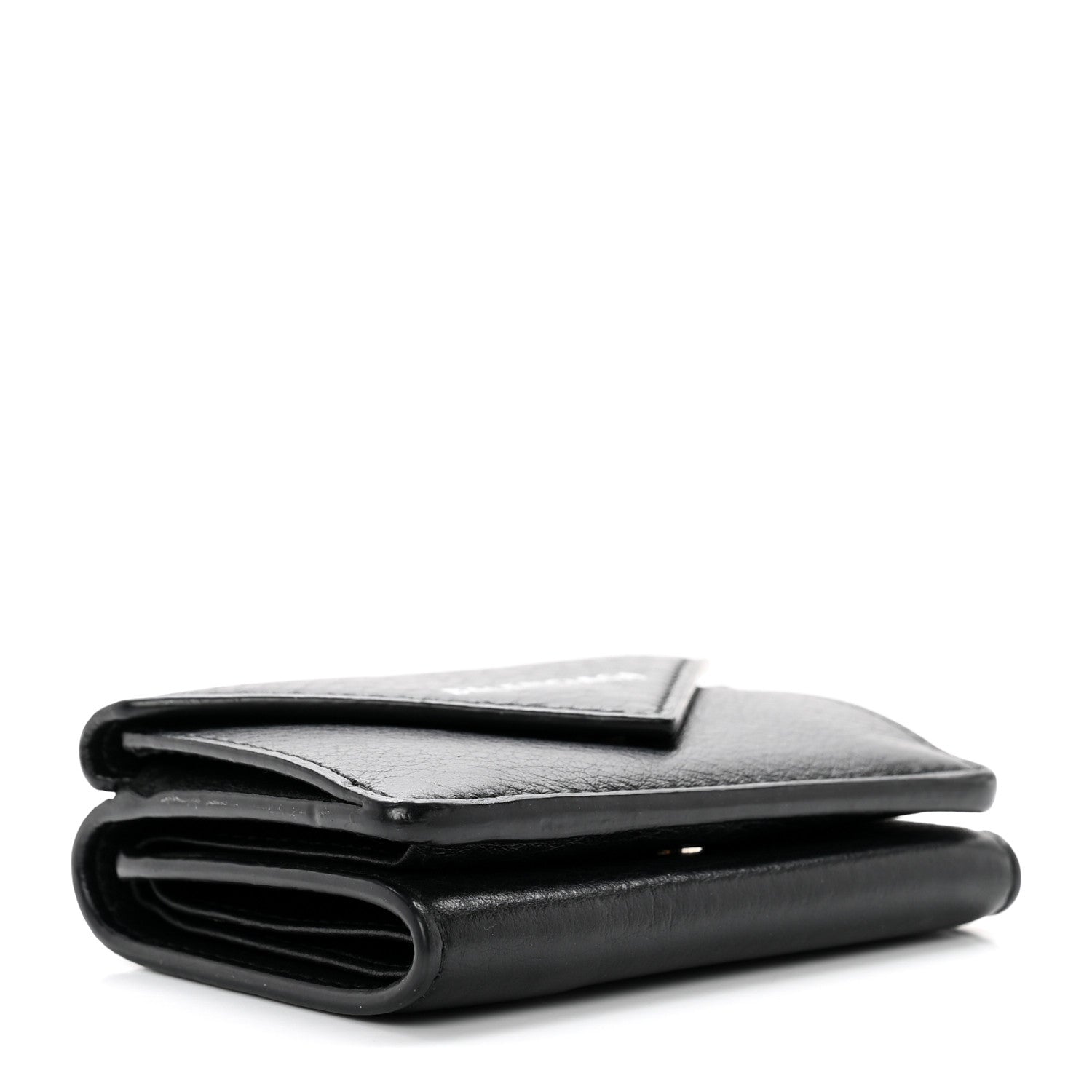 Balenciaga Calfskin Mini Papier Wallet Black 4 of 6