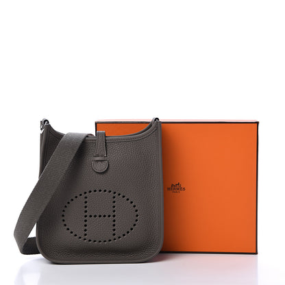 Hermes Taurillon Clemence Evelyne TPM Etain 10 of 10