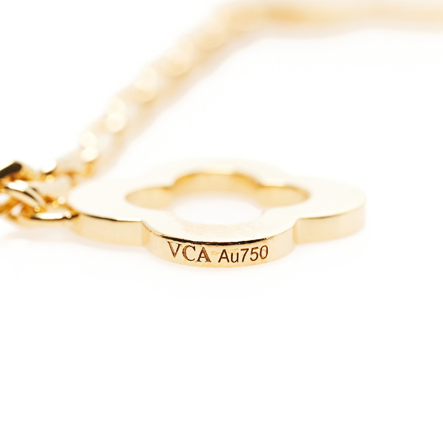 18K Yellow Gold 3 Motifs Byzantine Alhambra Bracelet