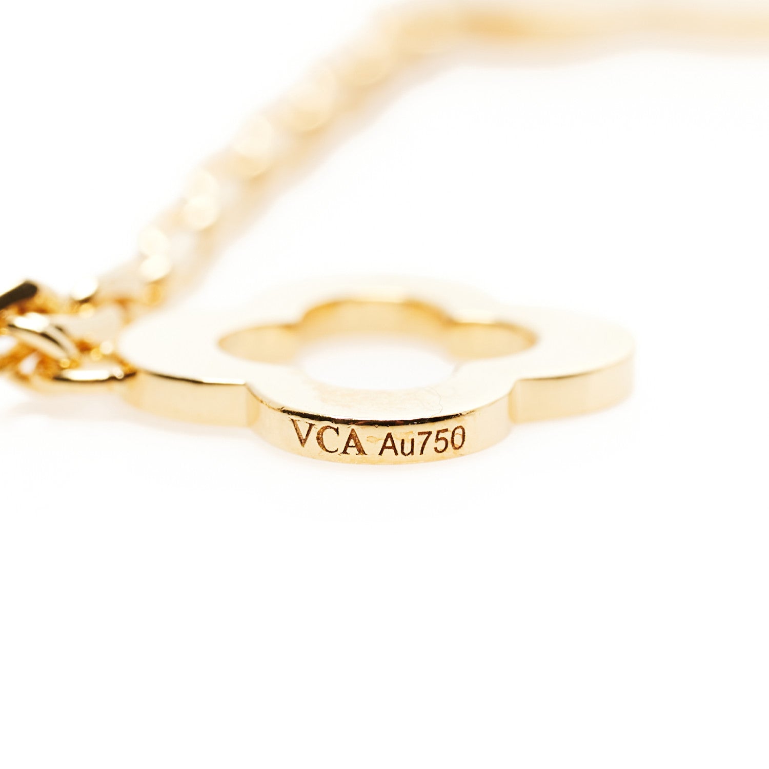 Van Cleef & Arpels 18K Yellow Gold 3 Motifs Byzantine Alhambra Bracelet 4 of 5